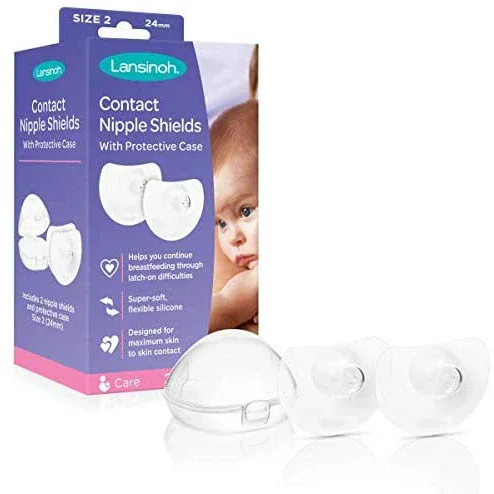 Lansinoh Nipple Shield for Breastfeeding 24mm 2pack.1